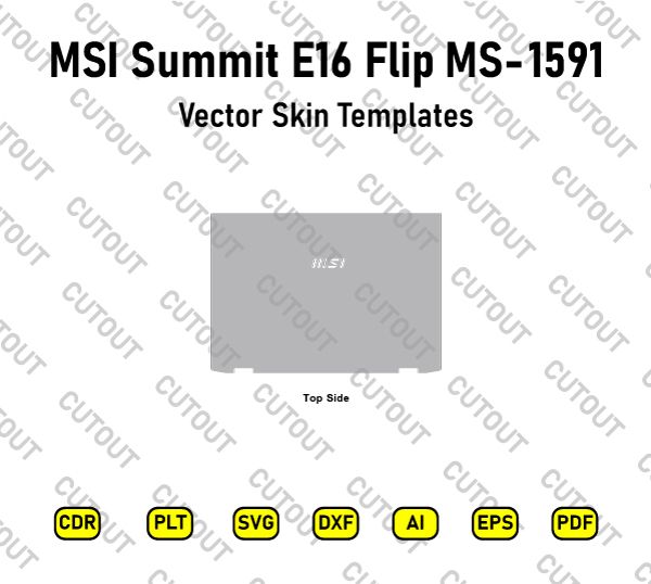 MSI Summit E16 Flip MS-1591 Vector Skin Cut Files