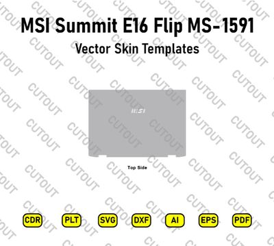 MSI Summit E16 Flip MS-1591 Vector Skin Cut Files