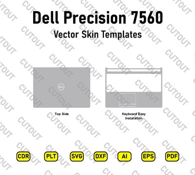 Dell Precision 7560 Vector Skin Cut Files