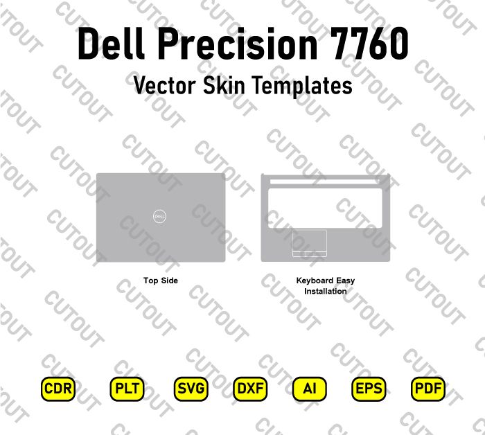 Dell Precision 7760 Vector Skin Cut Files