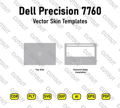 Dell Precision 7760 Vector Skin Cut Files