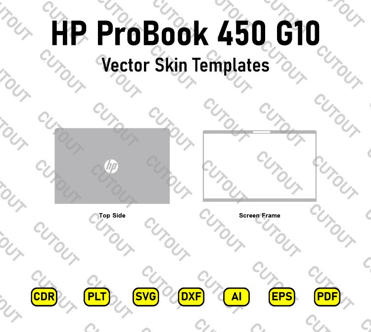 HP ProBook 450 G10 Vector Skin Cut Files