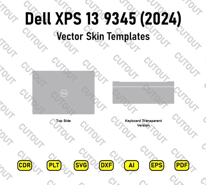 Dell XPS 13 9345 2024 Vector Skin Cut Files