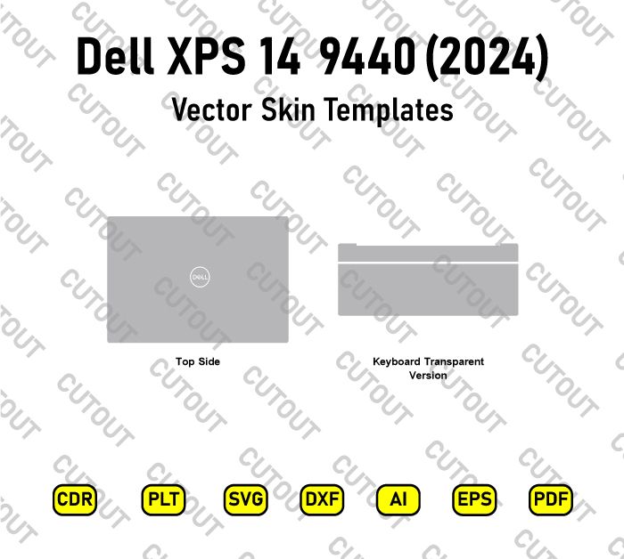 Dell XPS 14 9440 2024 Vector Skin Cut Files