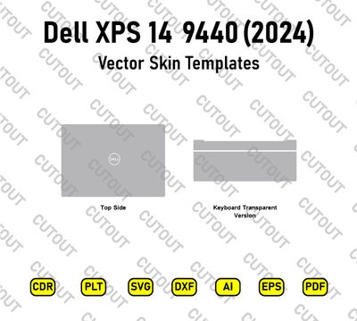 ​Dell XPS 14 9440 2024 Vektor-Skin-Schnittdateien