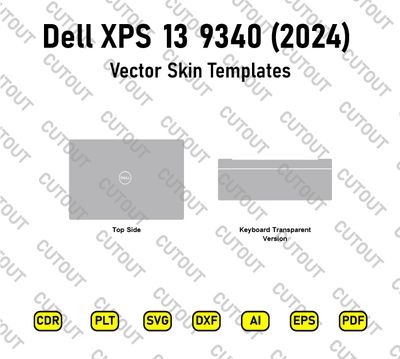 Dell XPS 13 9340 2024 Vector Skin Cut Files