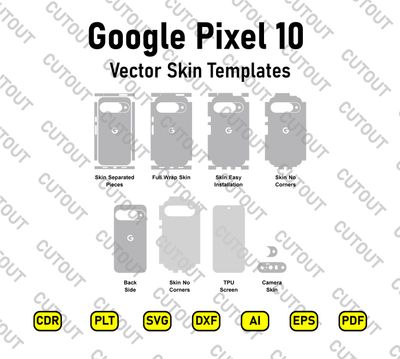 Google Pixel 10 5G 2025 Vector Skin Cut Files