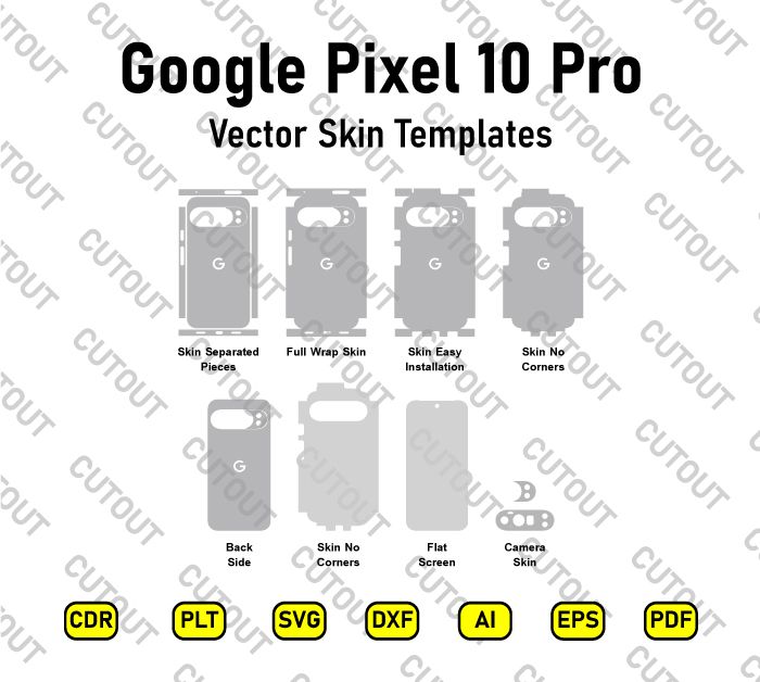 Google Pixel 10 Pro 5G 2025 Vector Skin Cut Files