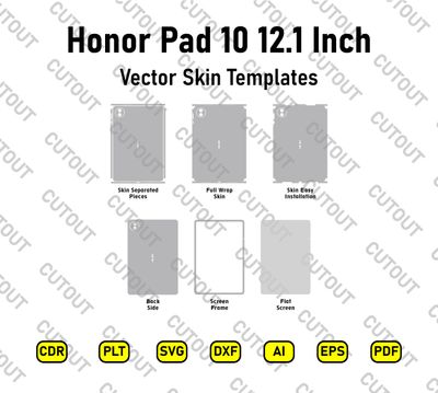 Honor Pad 10 WiFi Vector Skin Cut Files