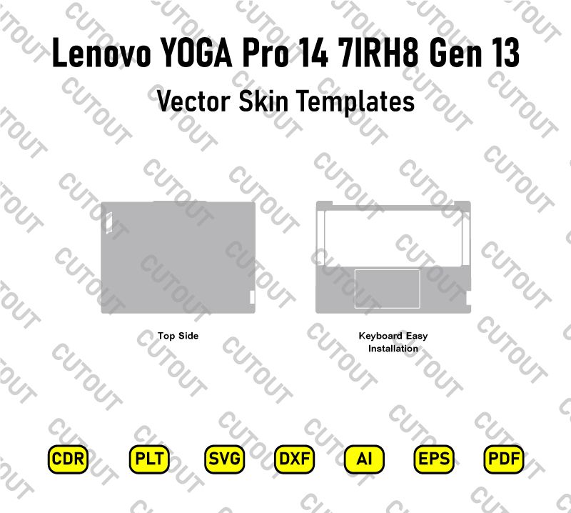 Lenovo YOGA Pro 7 14IRH8 Gen 13 Vector Skin Cut Files