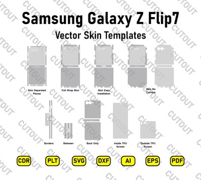 Samsung Galaxy Z Flip7 Vector Skin Cut Files