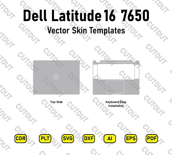 Dell Latitude 16 7650 Vector Skin Cut Files