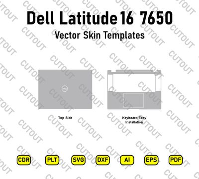 Dell Latitude 16 7650 Vector Skin Cut Files