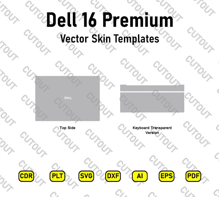 Dell 16 Premium Vector Skin Cut Files