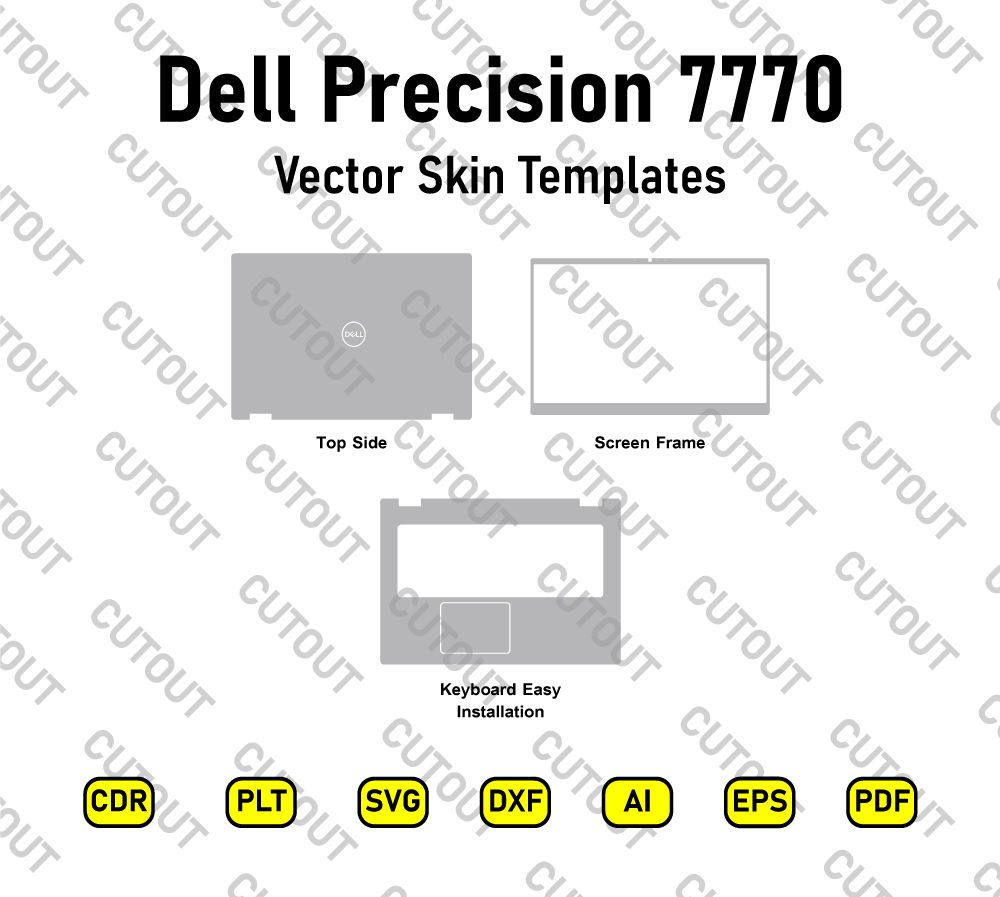 Dell Precision 7770 Vector Skin Cut Files