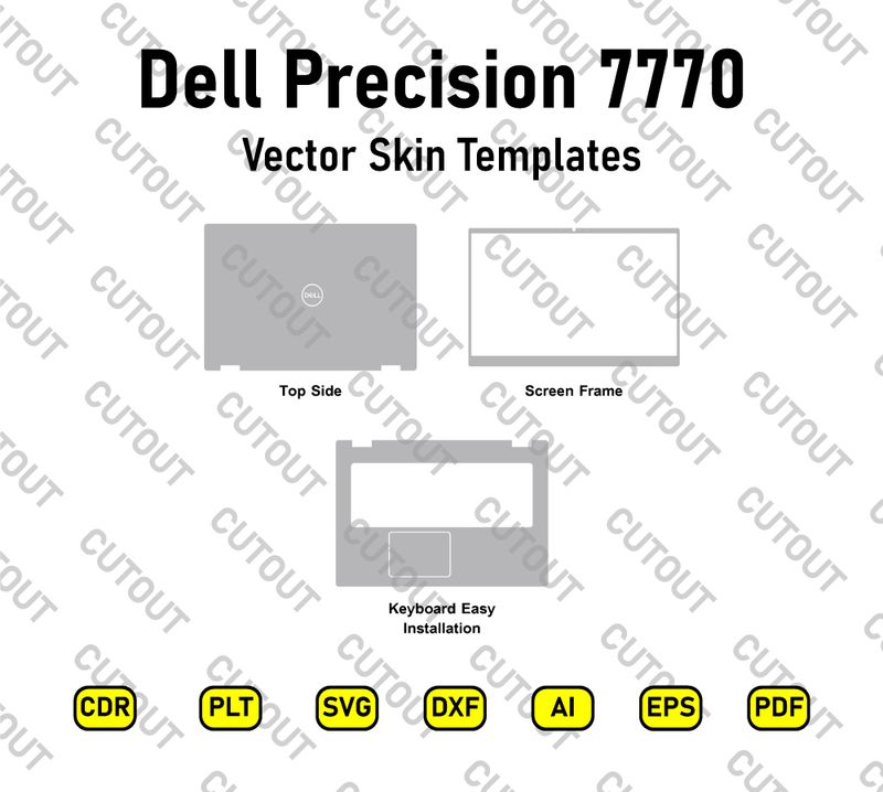 Dell Precision 7770 Vector Skin Cut Files
