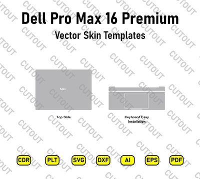 ​Dell Pro Max 16 Premium Vektor-Skin-Schnittdateien