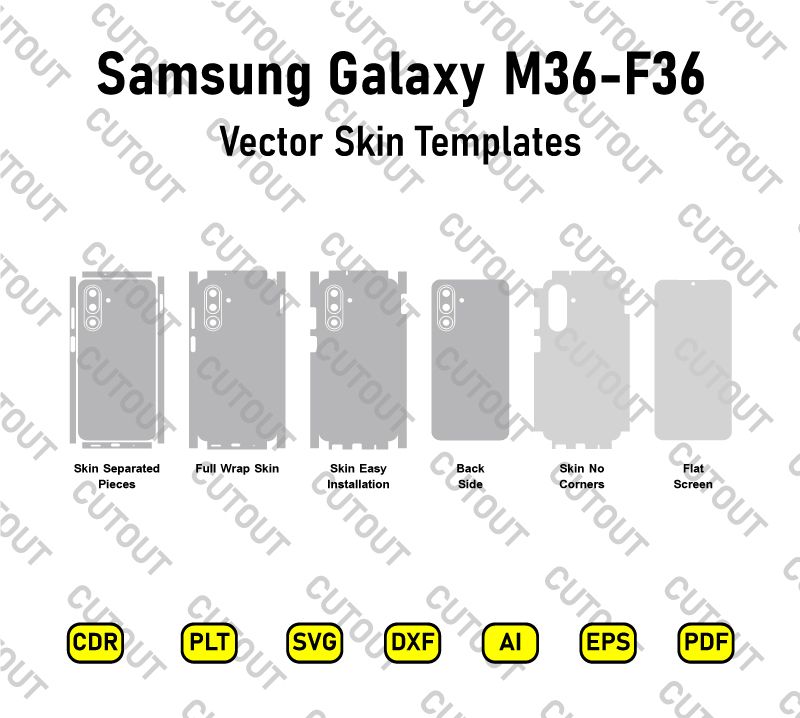 Samsung Galaxy F36-F36 Vector Skin Cut Files