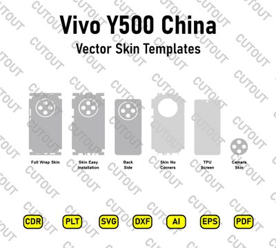 ​Archivos de corte vectorial para Vivo Y500 China