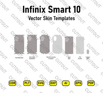 Infinix Smart 10 (X6725) Vector Skin Cut Files