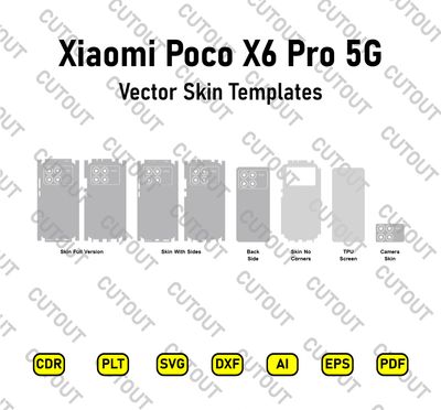Xiaomi Poco X6 Pro 5G 2024 Vector Skin Cut Files