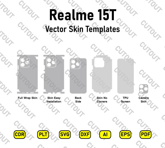 Realme 15T Vector Skin Cut Files