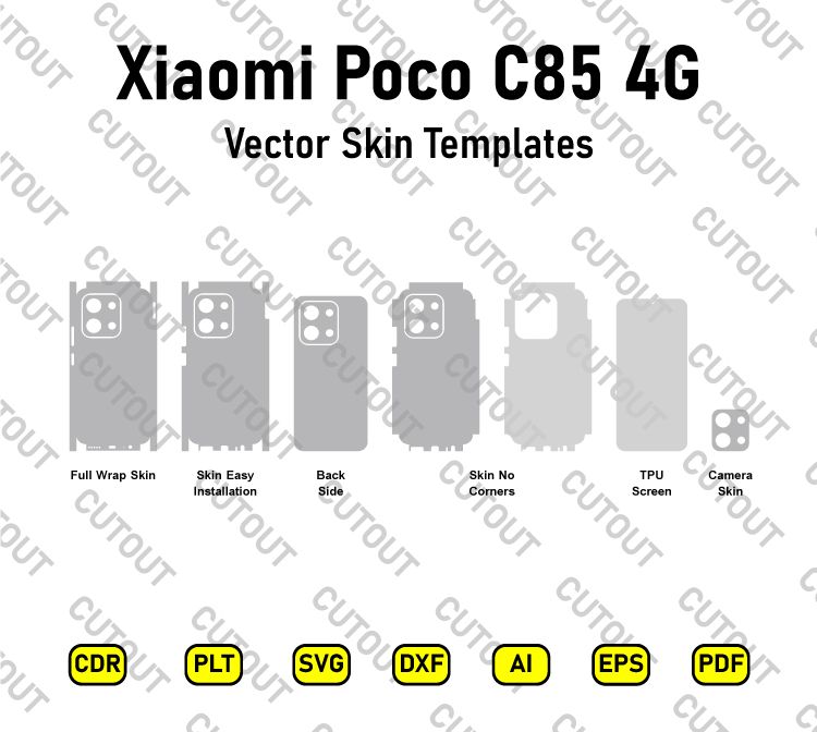 Xiaomi Poco C85 4G Vector Skin Cut Files