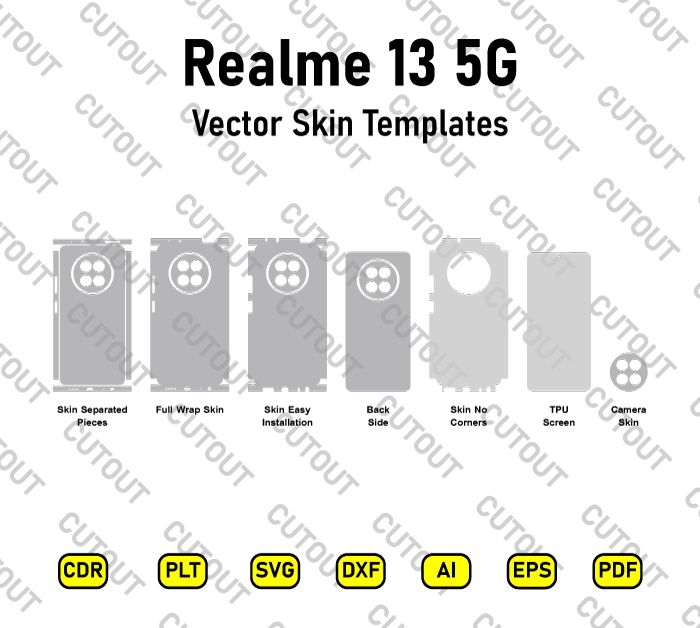 Realme 13 5G Vector Skin Cut Files