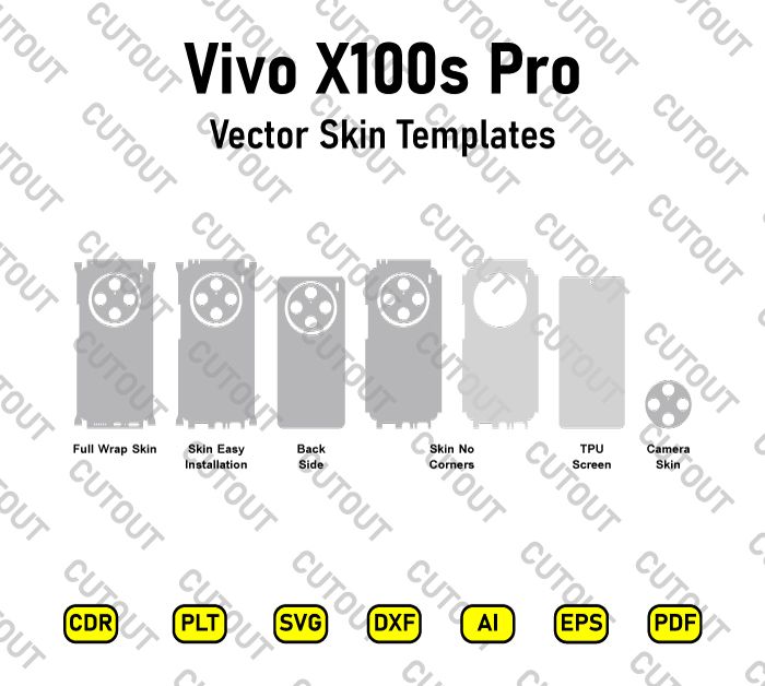 Vivo X100s Pro Vector Skin Cut Files