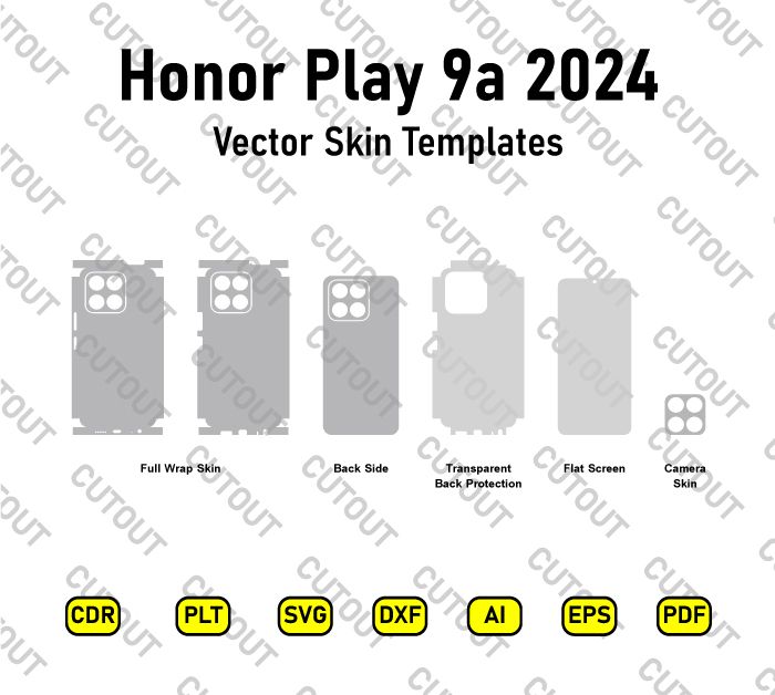 Honor Play 9a 2024 Vector Skin Cut Files