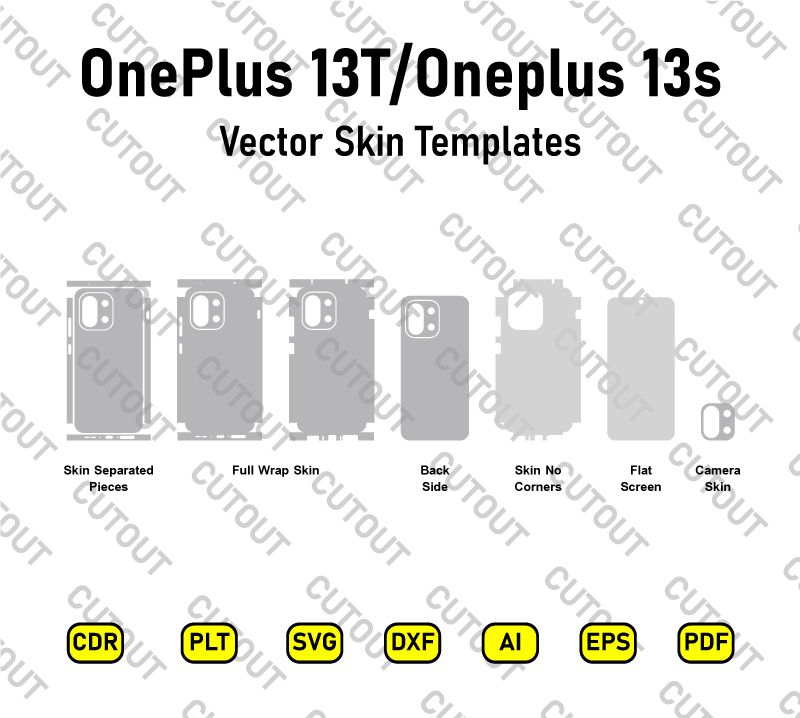 OnePlus 13T/Oneplus 13s Vector Skin Cut Files