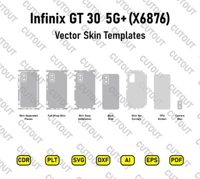 Infinix GT 30 5G+ (X6876) Vector Skin Cut Files