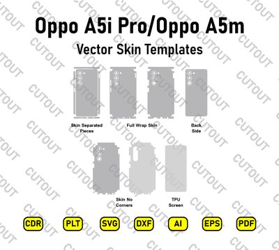 Oppo A5i Pro 5G-4G/Oppo A5m Vector Skin Cut Files