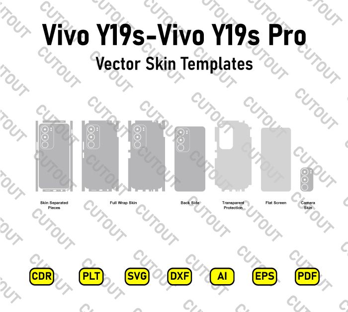 Vivo Y19s-Vivo Y19s Pro Vector Skin Cut Files