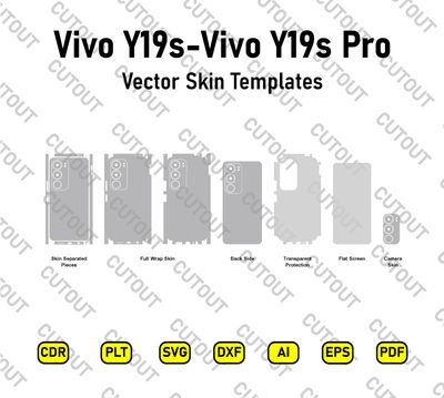 Vivo Y19s-Vivo Y19s Pro Vector Skin Cut Files
