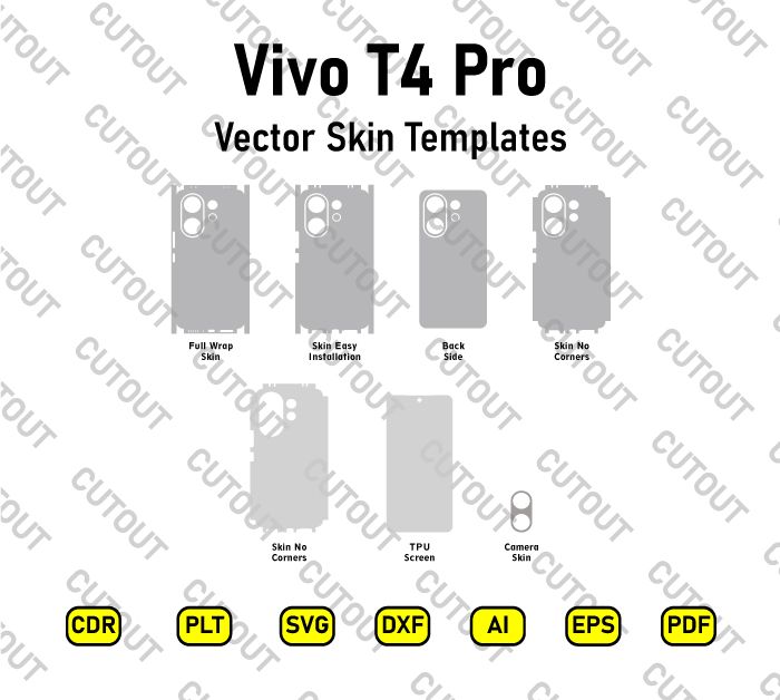 Vivo T4 Pro Vector Skin Cut Files