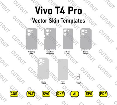 Vivo T4 Pro Vector Skin Cut Files