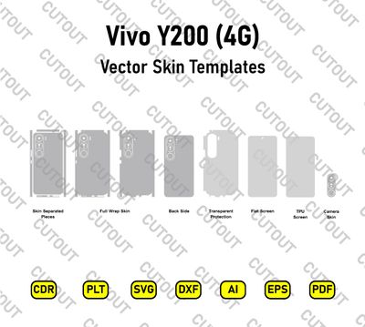 Vivo Y200 4G Vector Skin Cut Files