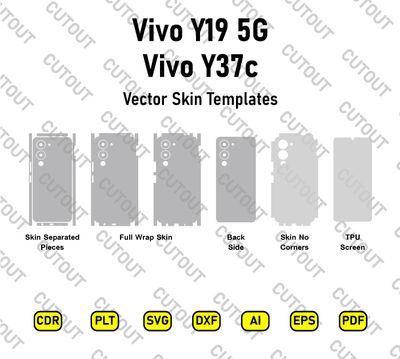 ​Vivo Y19 5G-Y37c: Vektorgrafiken für Folienaufkleber