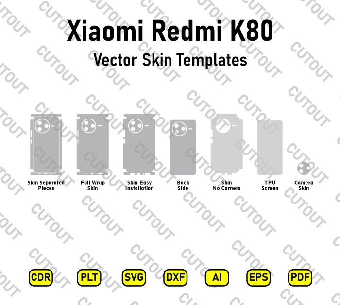 Xiaomi Redmi K80 Vector Skin Cut Files