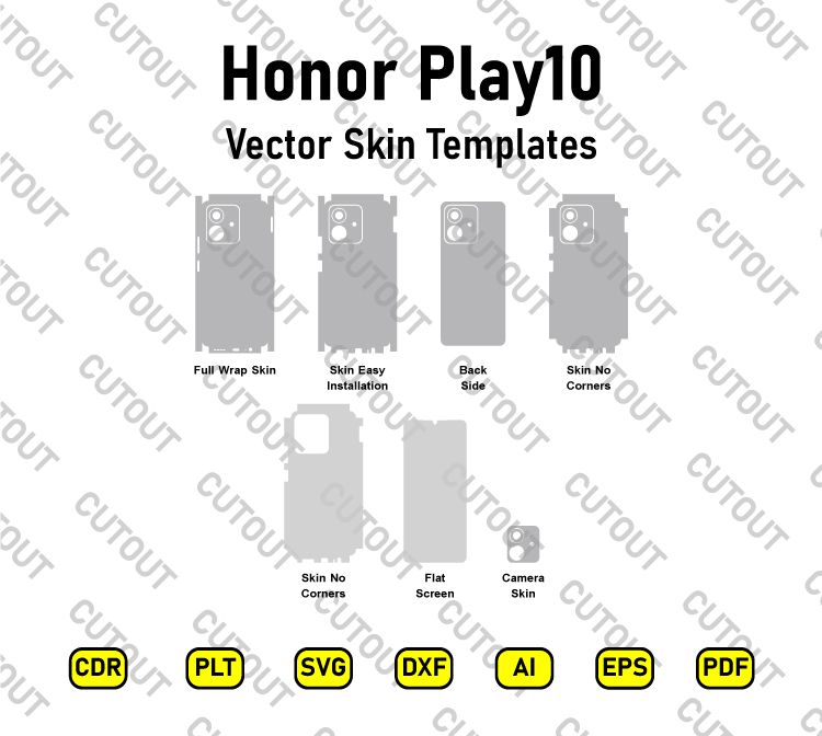 Honor Play 10 2025 Vector Skin Cut Files
