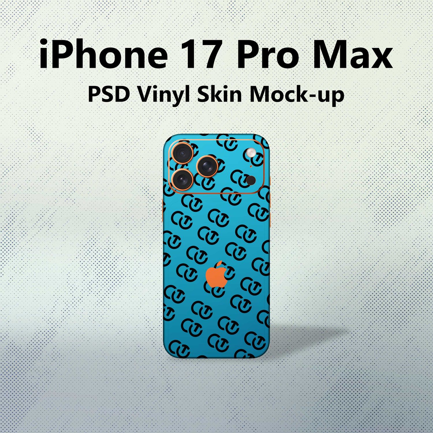 iPhone 17 Pro Max PSD Vinyl Skin Mock-up By CutOut