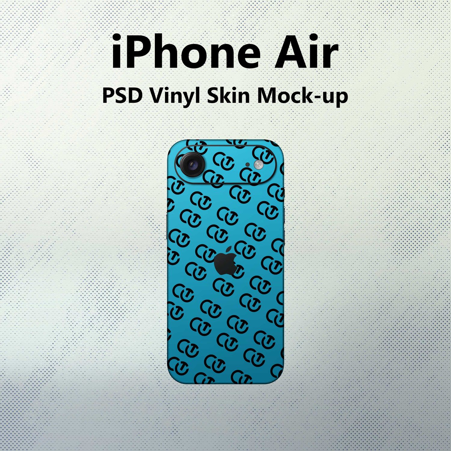 iPhone Air PSD Vinyl Skin Mock-up By CutOut