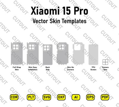 Xiaomi 15 Pro Vector Skin Cut Files