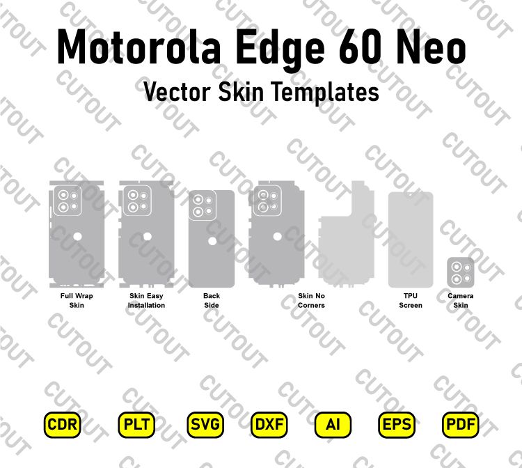 Motorola Edge 60 Neo Vector Skin Cut Files
