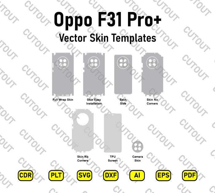 Oppo F31 Pro+ Vector Skin Cut Files