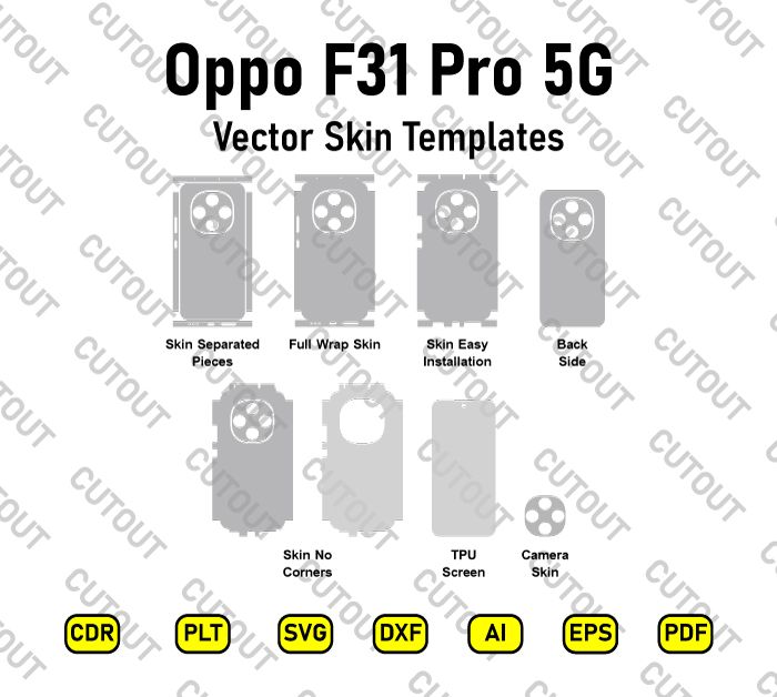 Oppo Oppo F31 Pro 5G Vector Skin Cut Files