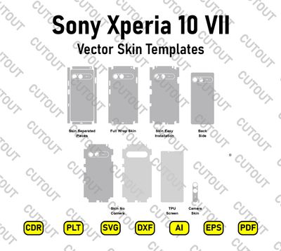 Sony Xperia 10 VII 2025 Vector Skin Cut Files