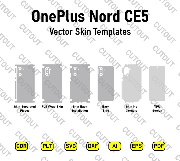 OnePlus Nord CE5 Vector Skin Cut Files
