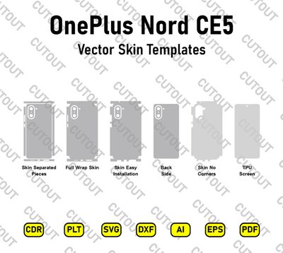 OnePlus Nord CE5 Vector Skin Cut Files